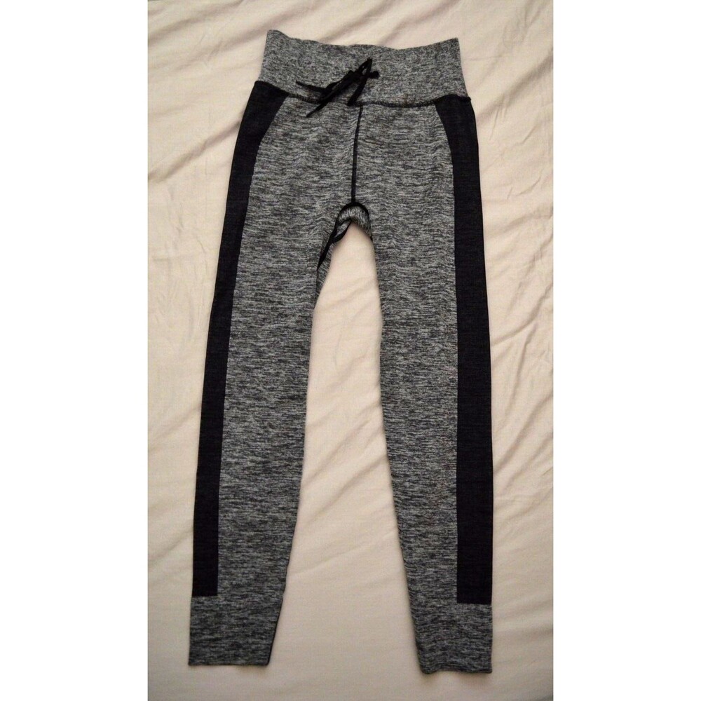 Victoria Secret PINK Seamless Campus Jogger Gray Black M Active leggings women's